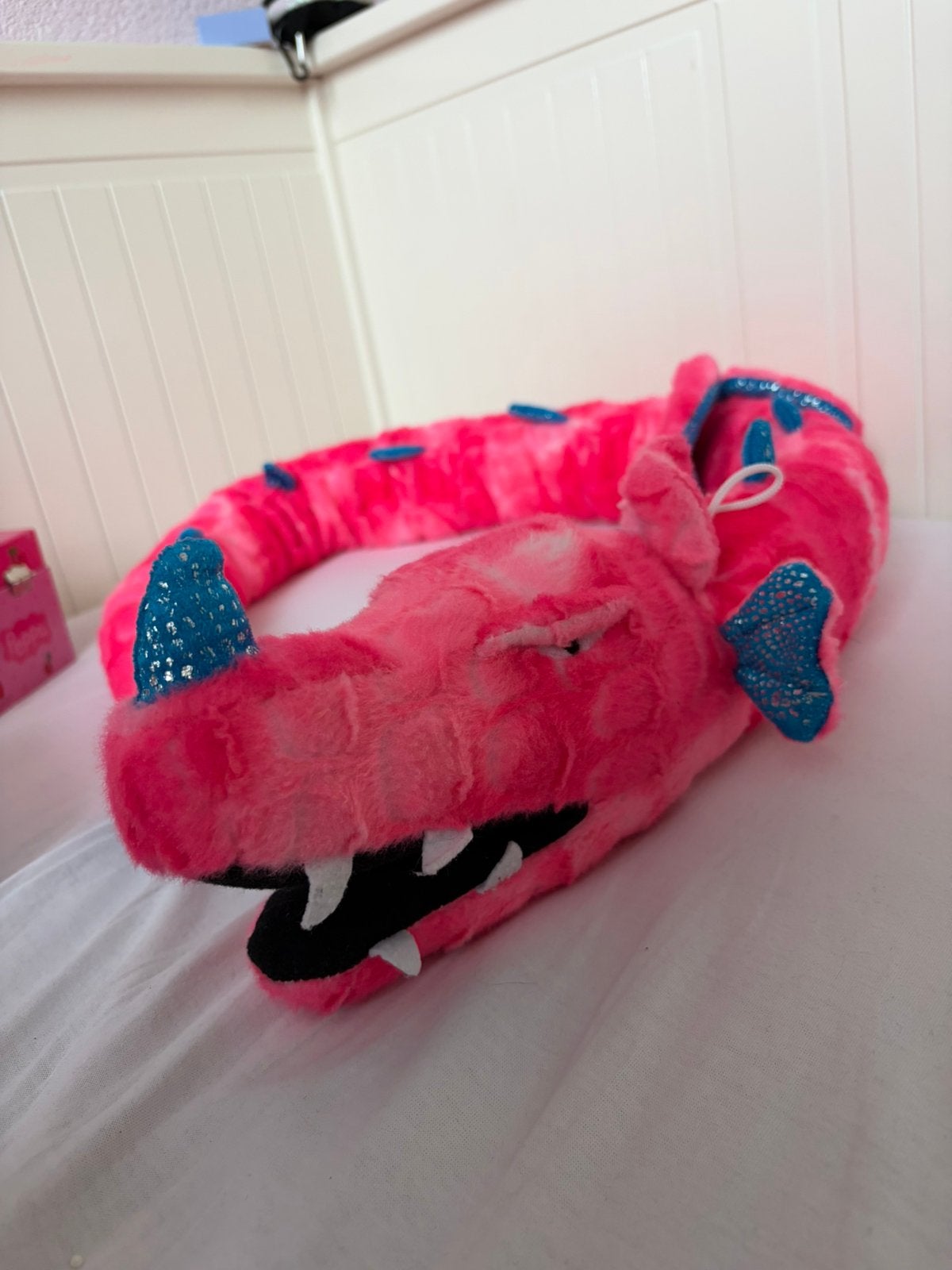 Grote roze draak knuffel, Ophalen of Verzenden, Zo goed als nieuw, Overige typen