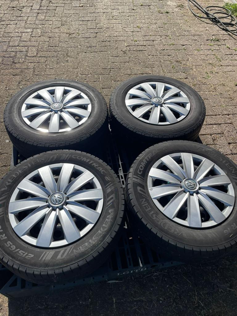 Wielen vw transporter, Auto-onderdelen, Banden en Velgen, Ophalen, 16 inch, Banden en Velgen, Zomerbanden