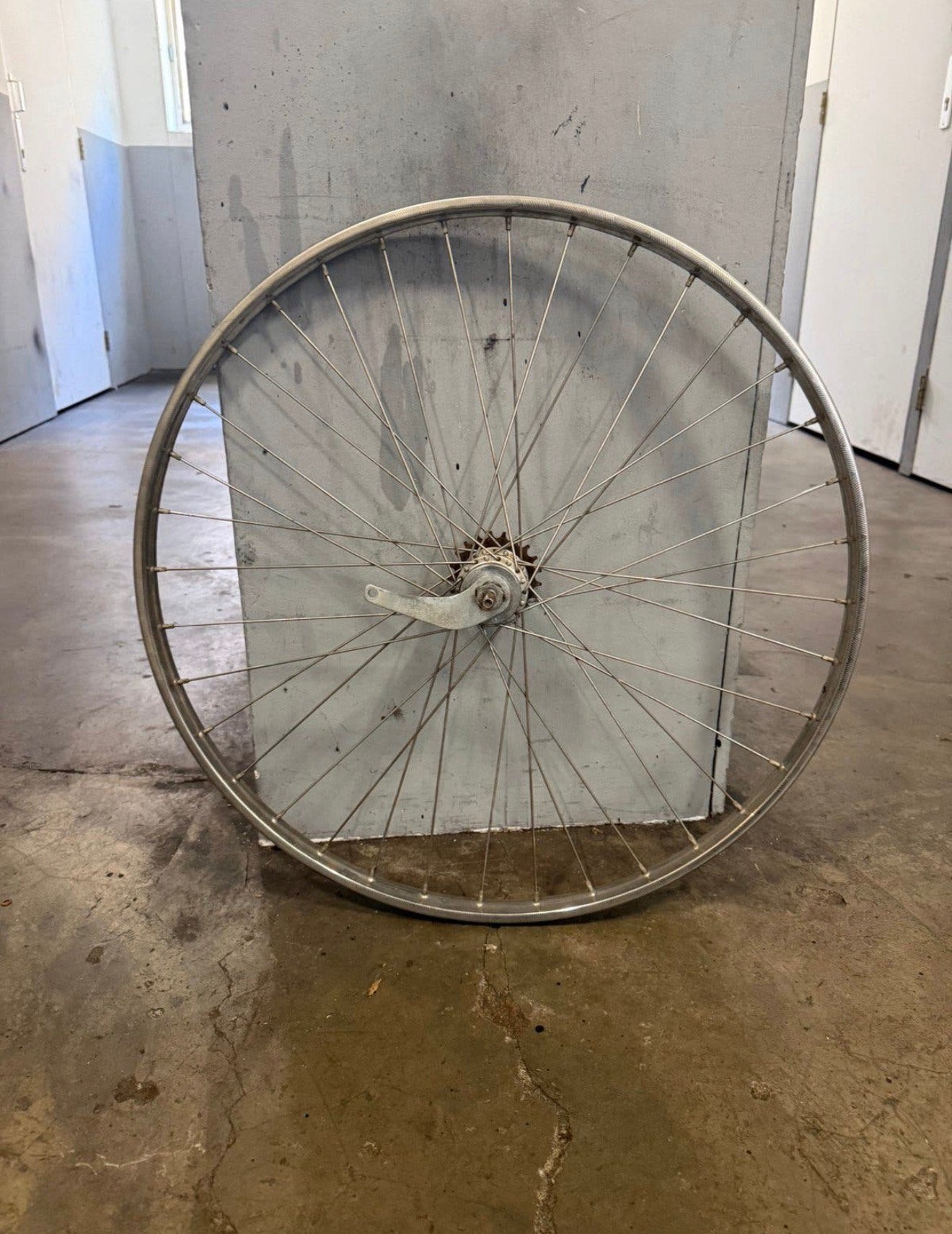 RVS velg 28 inch met terugtraprem en 3 versnellingen, Wiel, Staal, Ophalen of Verzenden, Zo goed als nieuw