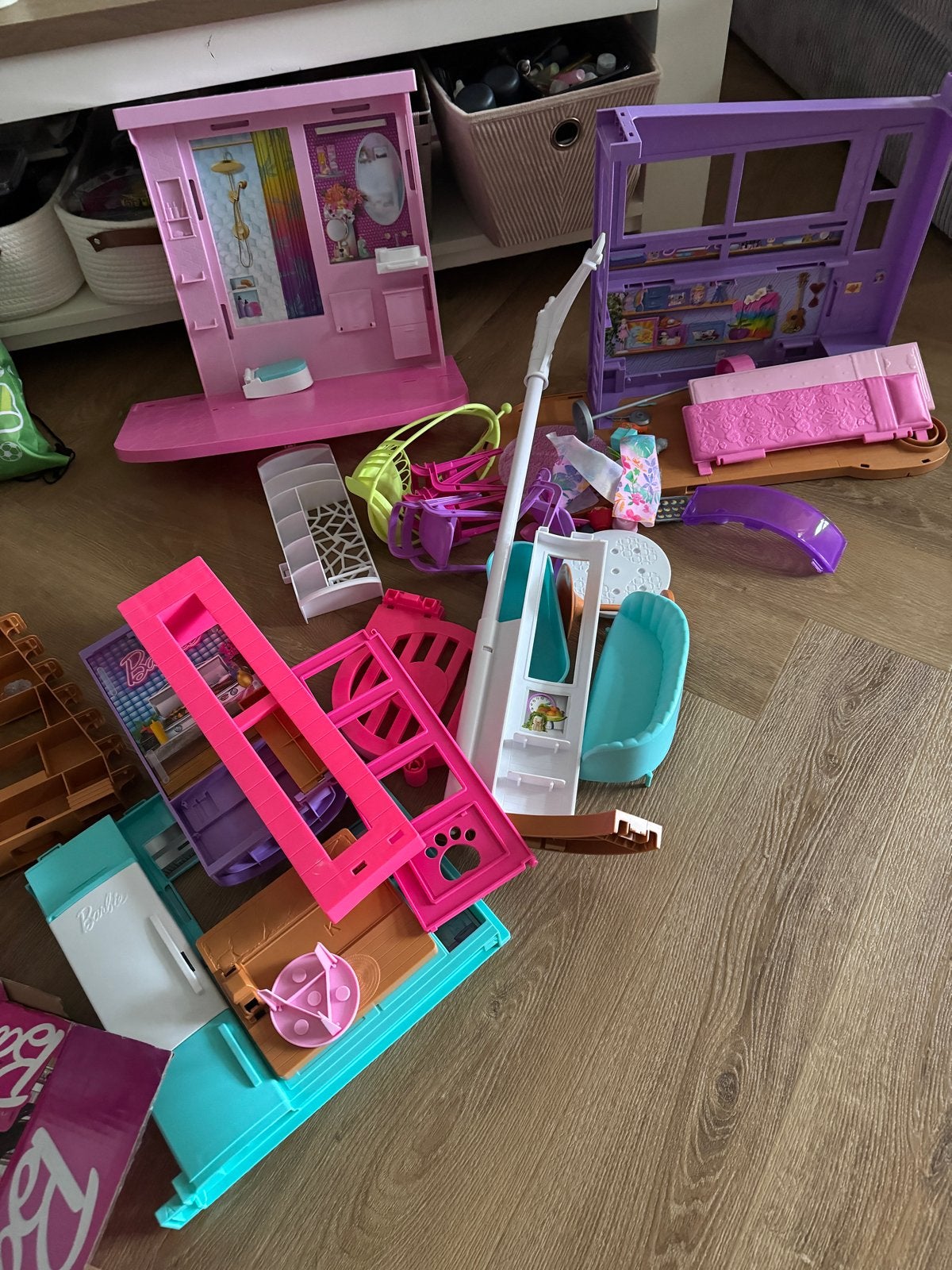 Barbie Vakantiehuis met accessoires, Ophalen, Gebruikt, Poppenhuis