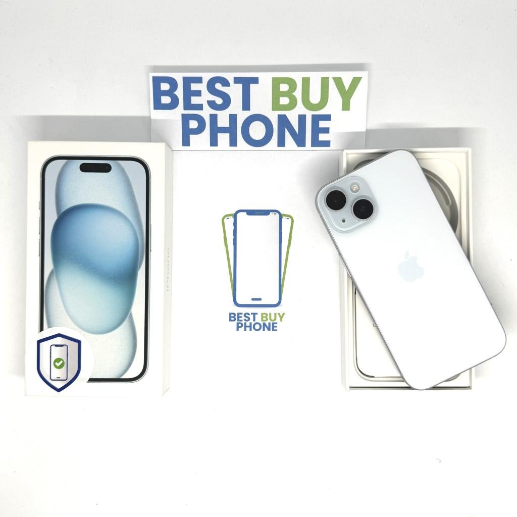 iPhone 15 256GB blauw /86% batt /krasvrij glas /garantie, Telecommunicatie, Mobiele telefoons | Apple iPhone, 256 GB, IPhone 15