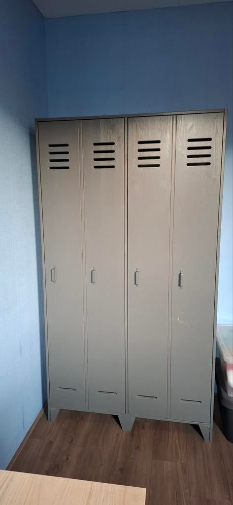 WOOOD Stijn lockerkast 103x40x187cm staal grijs. Hout, Huis en Inrichting, Ophalen