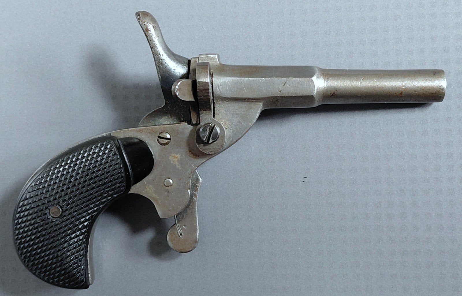Antiek Duits 6mm Flobert alarm pistool zwartkruit, Antiek en Kunst, Ophalen of Verzenden