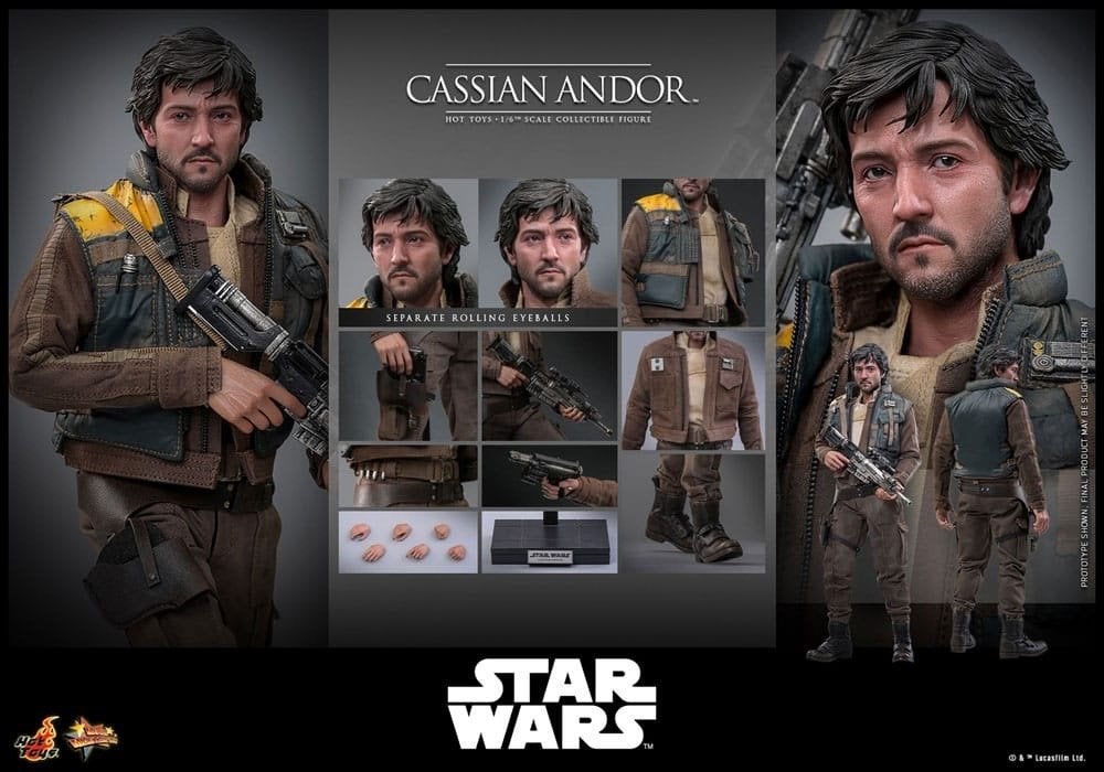 Cassian Andor - Star Wars: Rogue One  (Hot Toys MMS802), Ophalen of Verzenden, Nieuw, Actiefiguurtje