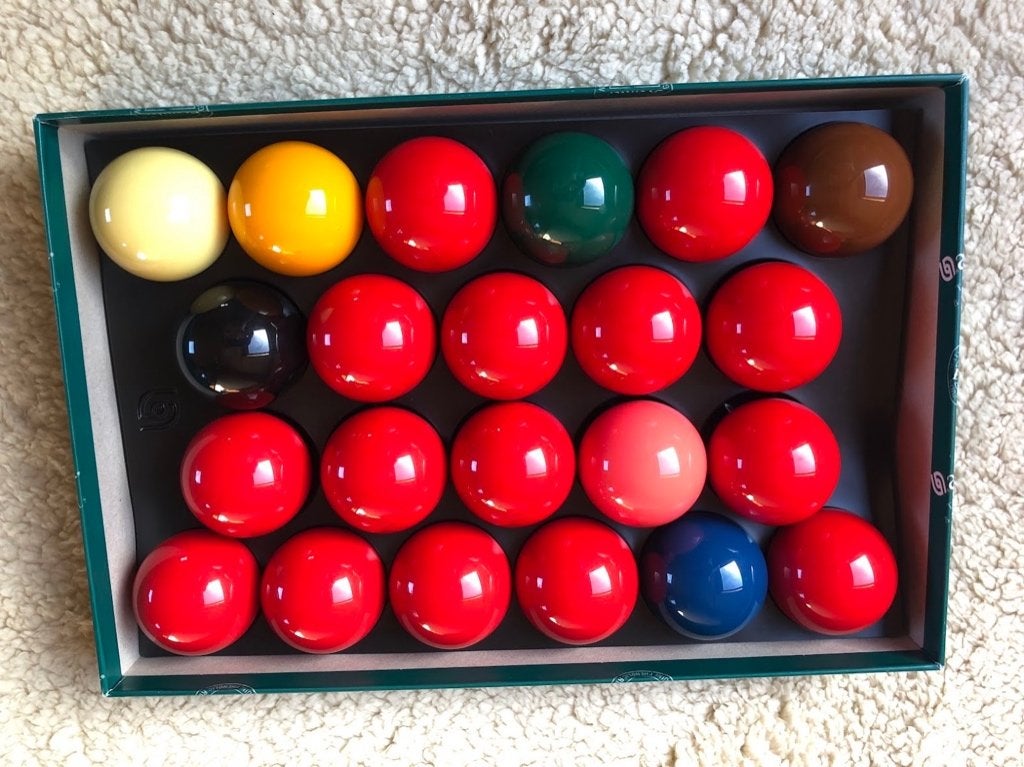 Aramith Premier snookerballen 2¼” – electronisch scorebord, Ophalen, Zo goed als nieuw, Snookertafel