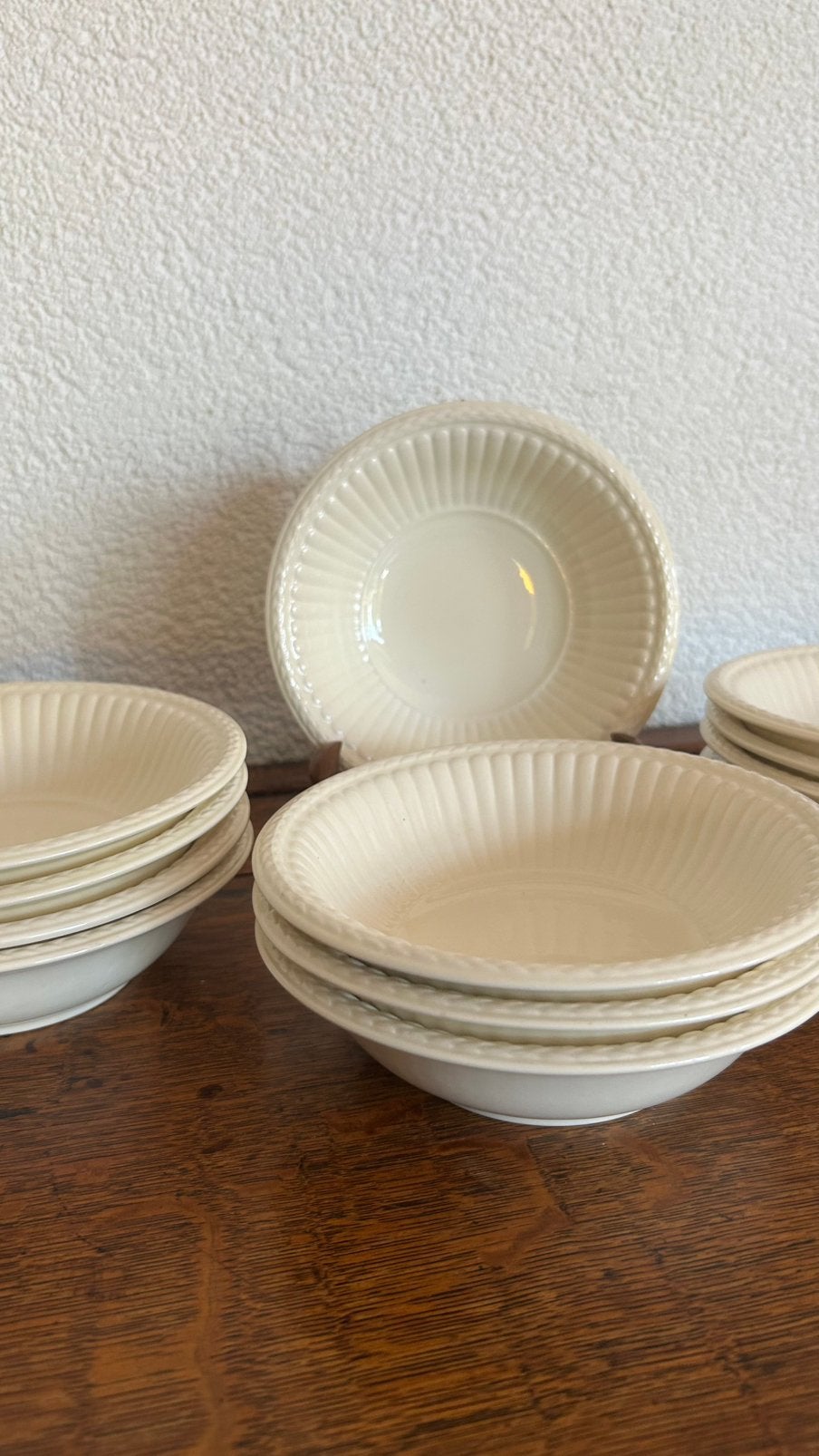 Set van 12 Wedgwood Edme old stamp ontbijtkommen 16 cm, Ophalen of Verzenden