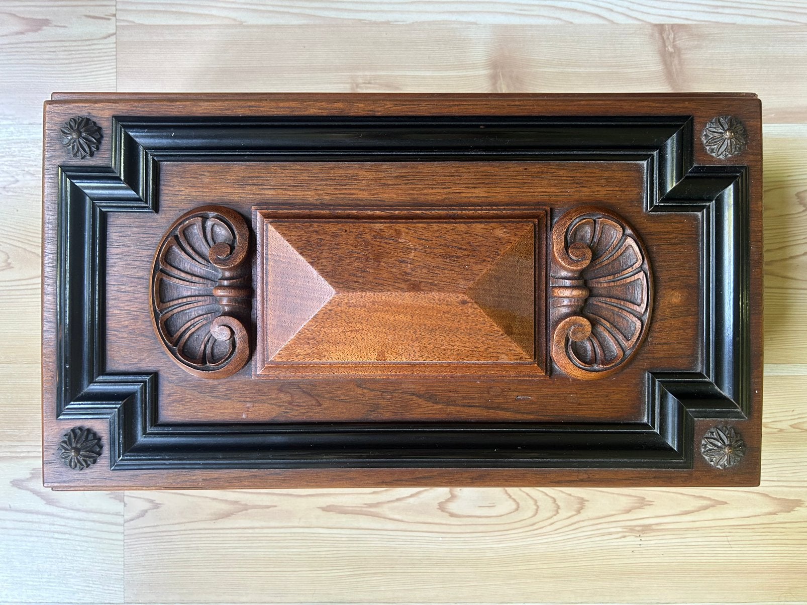 Antieke houten kist, Ophalen of Verzenden