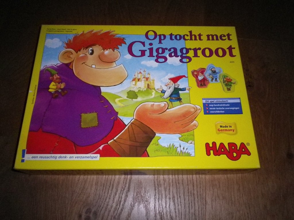 Op stap met Gigagroot van Haba, Hobby en Vrije tijd, Gezelschapsspellen | Bordspellen, Ophalen, Zo goed als nieuw, HABA