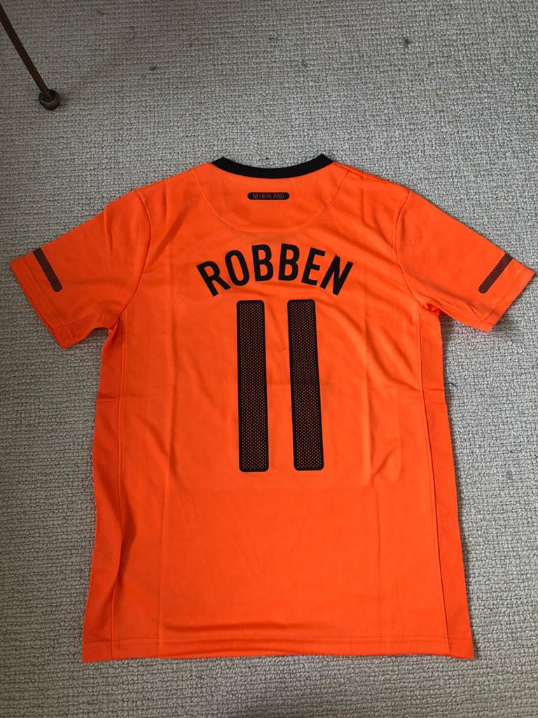 Robben Nederlands elftal retro voetbalshirt maat S, Ophalen of Verzenden, Zo goed als nieuw, Oranje