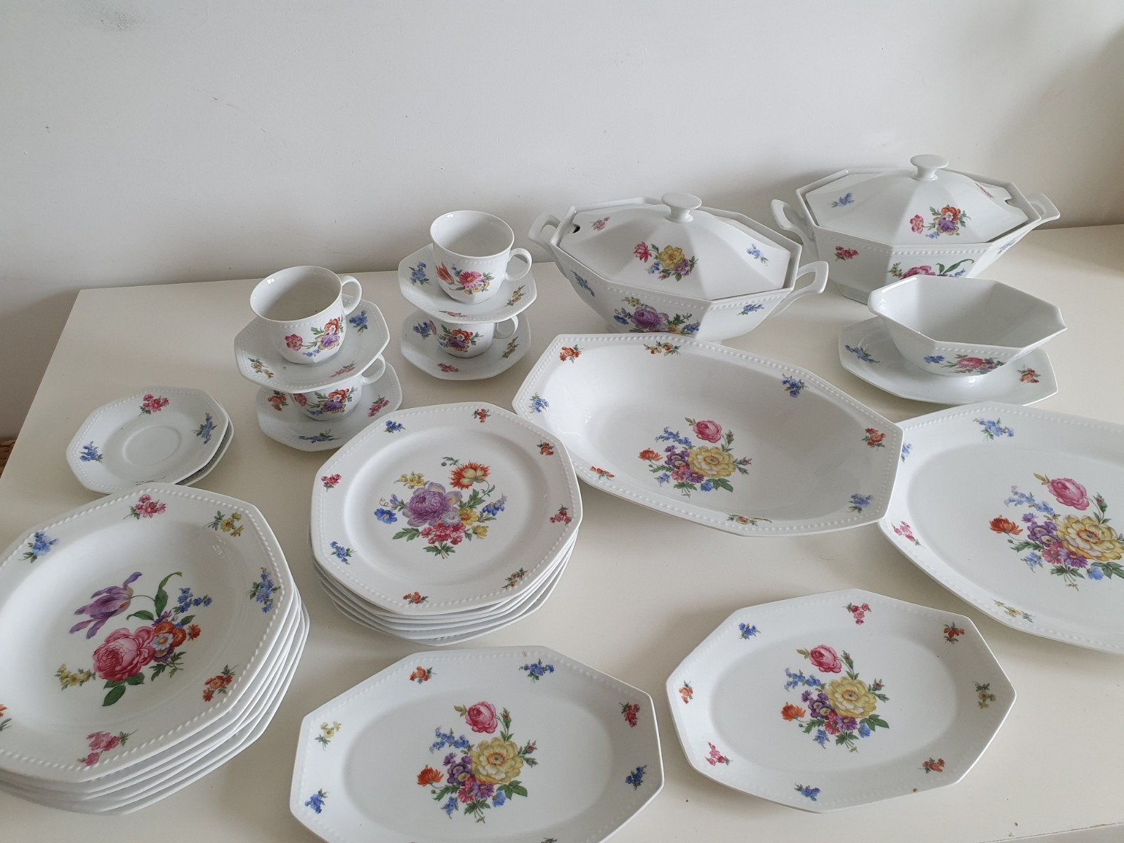 Vintage prachtig  Schending Bavaria servies. 31 stuks, Ophalen of Verzenden