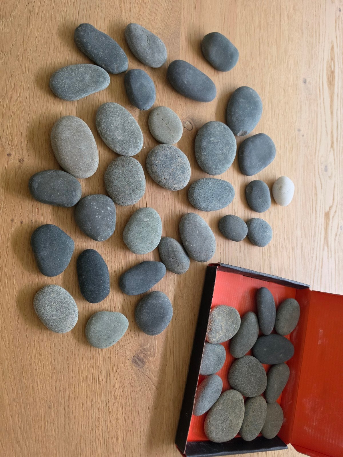 Knutselstenen om te beschilderen totaal 42 stenen, Nieuw, Ophalen of Verzenden, Knutselmateriaal, Wit