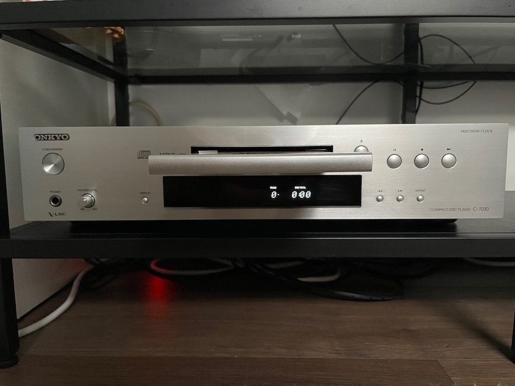 Onkyo C-7030 CD-speler, zilver +  afstandsbediening, Ophalen, Zo goed als nieuw, Overige merken