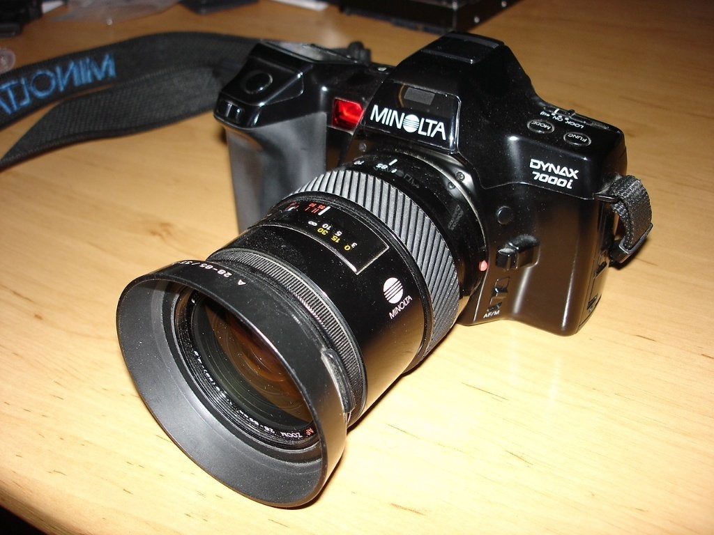 Minolta dynax 7000i in nieuwstaat met minolta af lens, Ophalen of Verzenden, Gebruikt, Spiegelreflex, Minolta