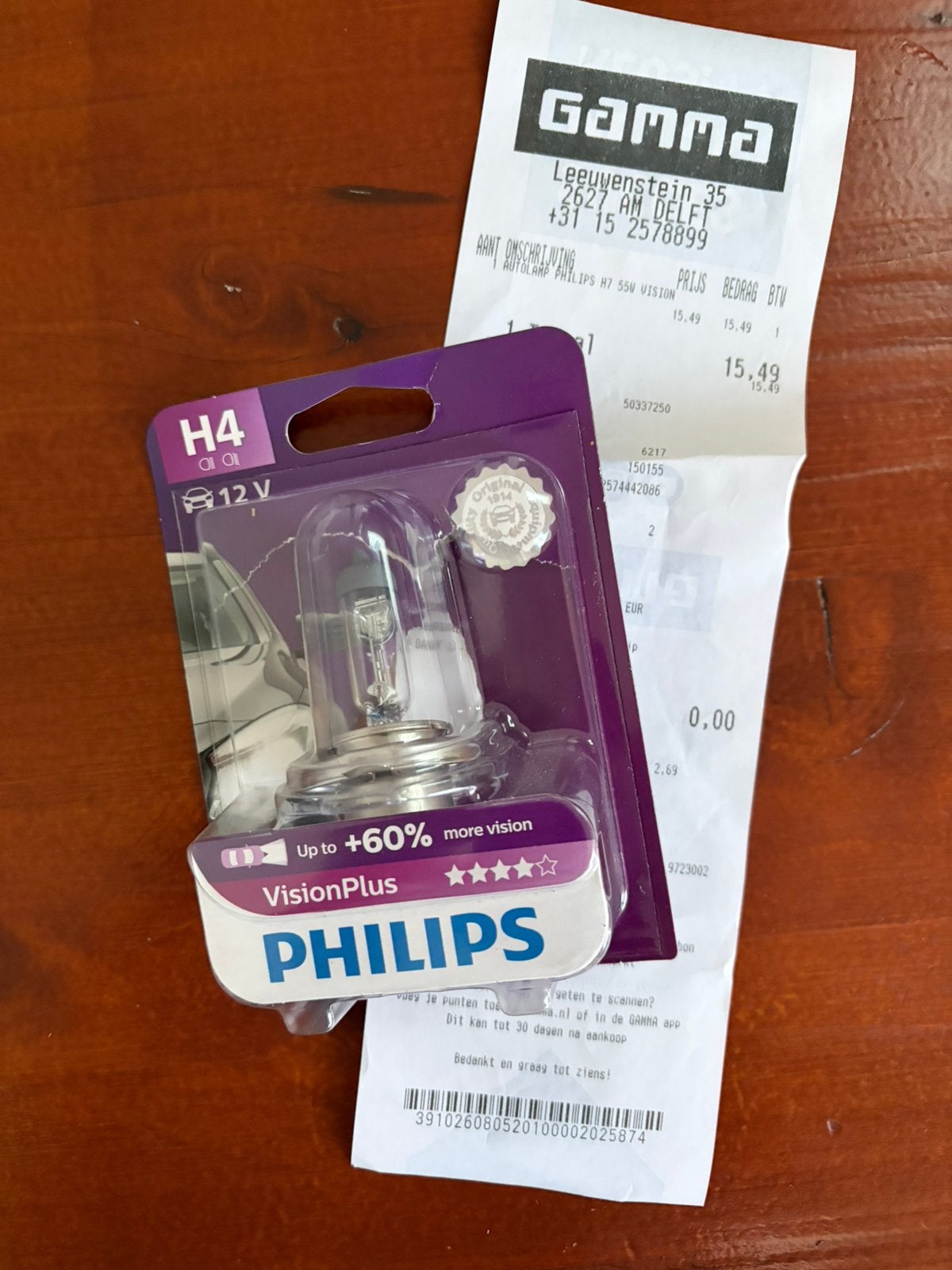 Autolamp philips H4, Ophalen of Verzenden, Nieuw