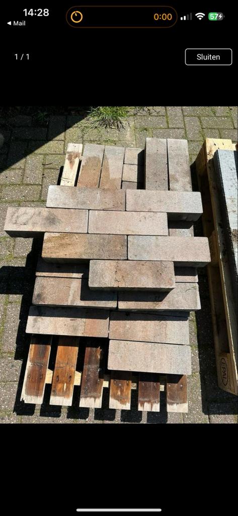 Nieuwe Kilimanjaro Klinkers 10x30 - 10m², Tuin en Terras, Tegels en Klinkers, Klinkers, Nieuw, Ophalen of Verzenden, 10 m² of meer