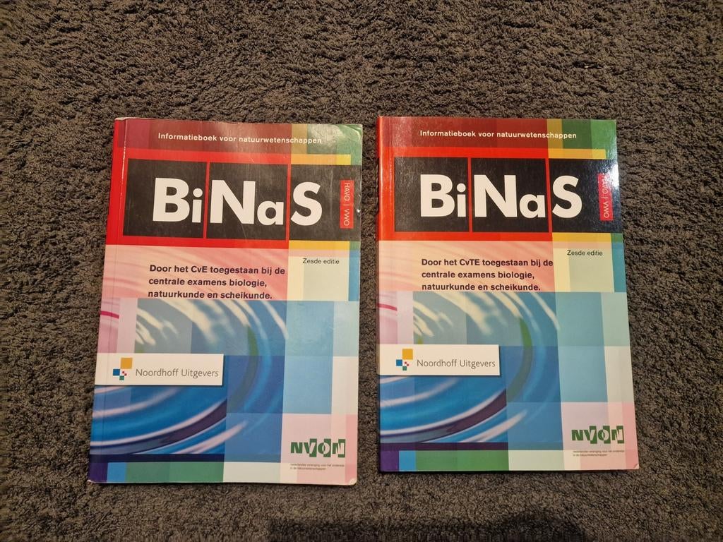 BiNaS Havo/Vwo (2 stuks), Gelezen, Ophalen of Verzenden, Noordhoff Uitgevers, Beta