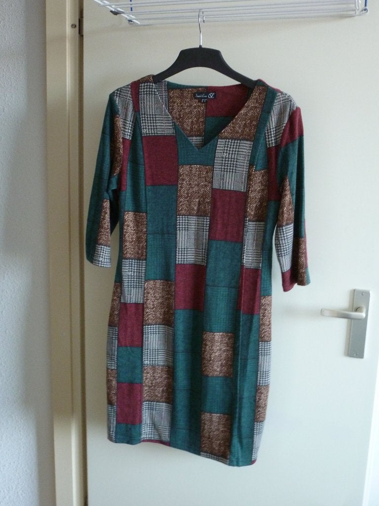 winter SMASHED LEMON jurk ruit 42 -GRATIS zend, Overige kleuren, Verzenden, Maat 42/44 (L), Nieuw