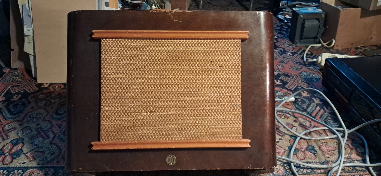 Vroege draadomroepbox met Lectrona speaker, Audio, Tv en Foto, Gebruikt, Overige typen, Minder dan 60 watt, Ophalen