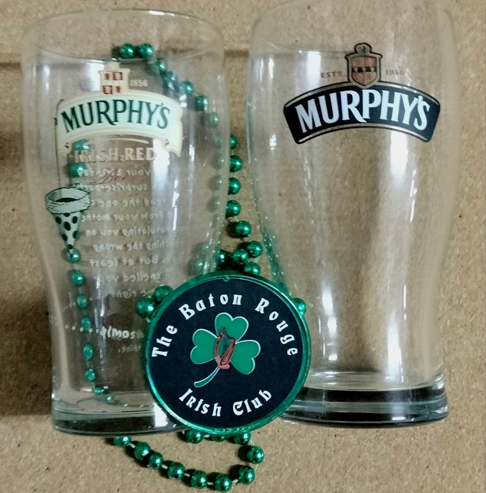 Murphy bierglazen (2), Verzamelen, Ophalen, Zo goed als nieuw, Glas of Glazen