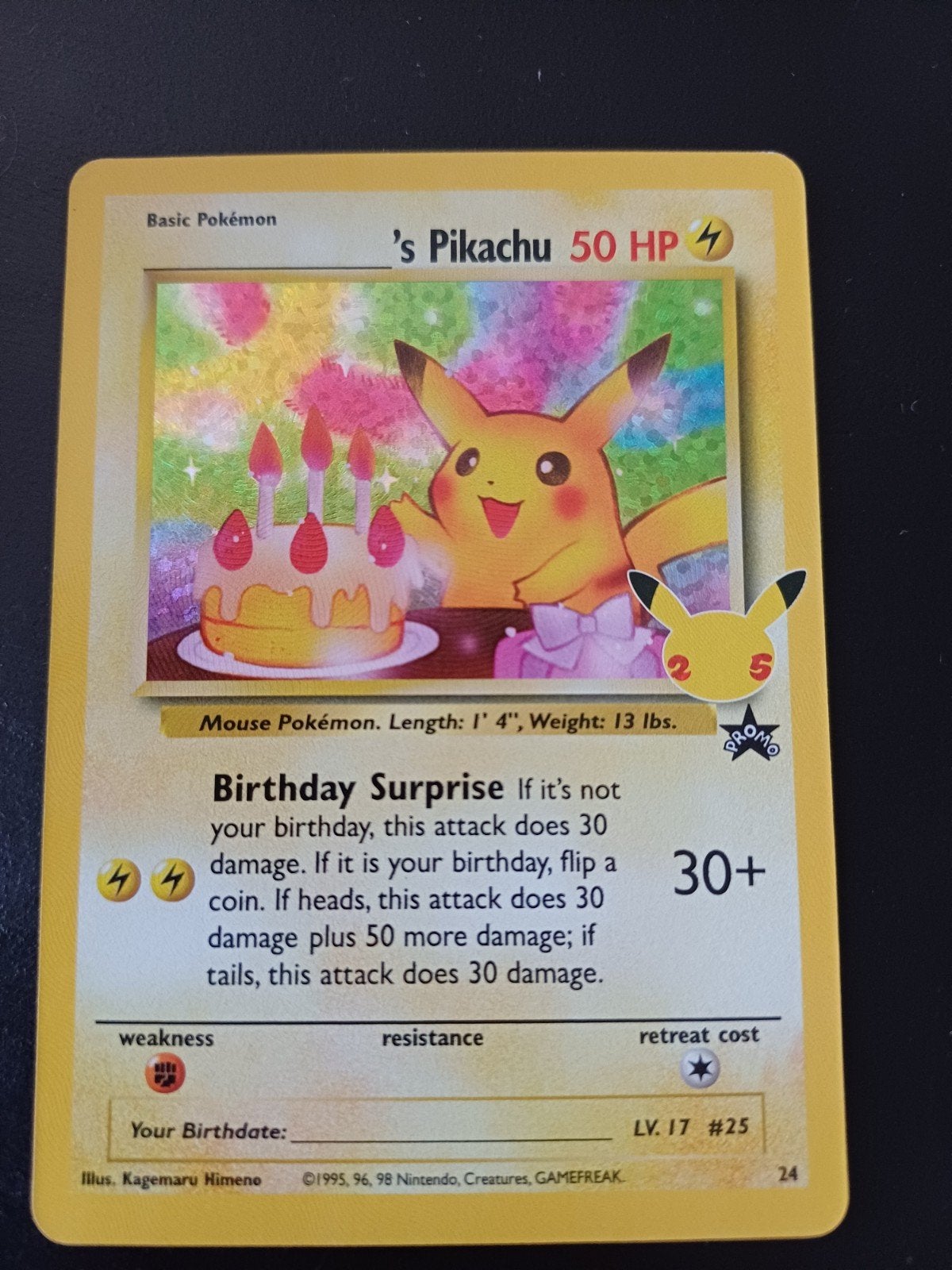 Birthday pikachu celebrations, Ophalen of Verzenden, Zo goed als nieuw