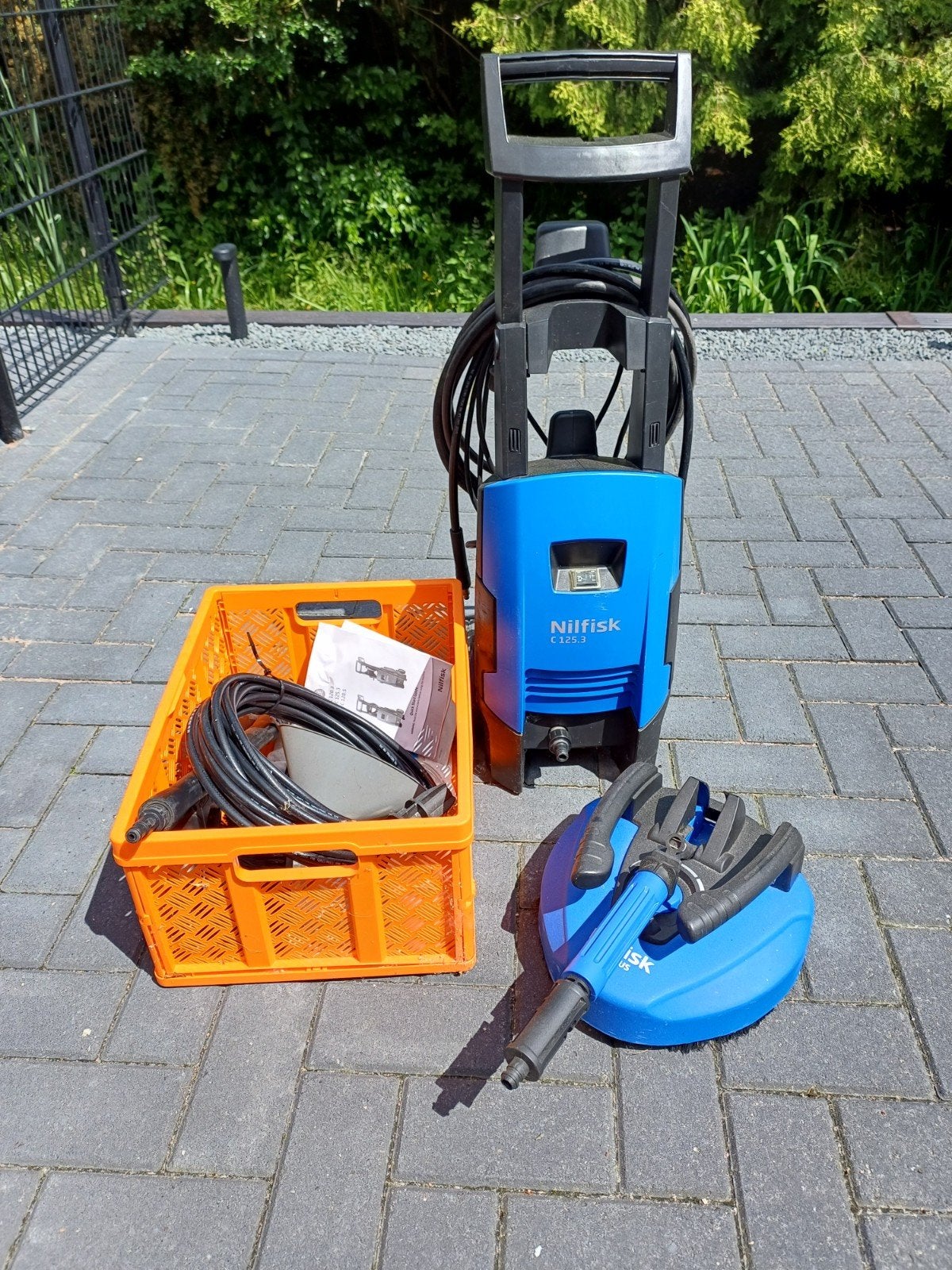 Nilfisk c125.3 hogedrukreiniger met accessoires, Ophalen of Verzenden, Gebruikt, Elektrisch