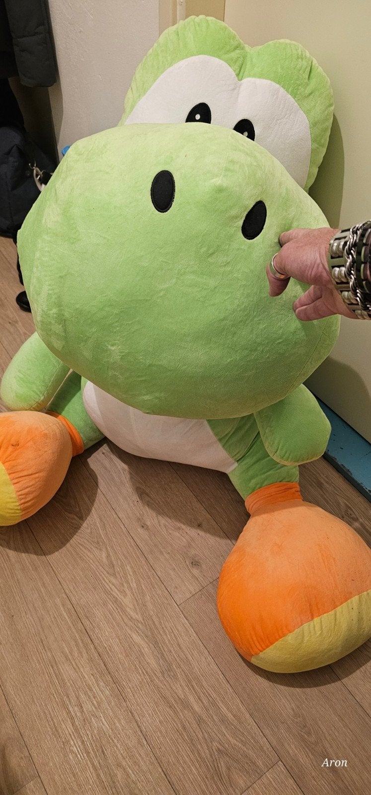 Grote Yoshi knuffel - Super Mario, Ophalen, Groen, Dinosaurus, Zo goed als nieuw