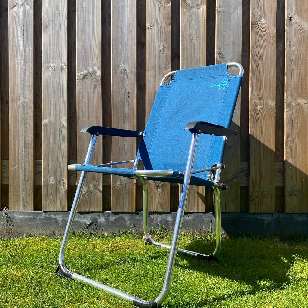 Bo-Camp ~ campingstoel ~ blauw, Ophalen