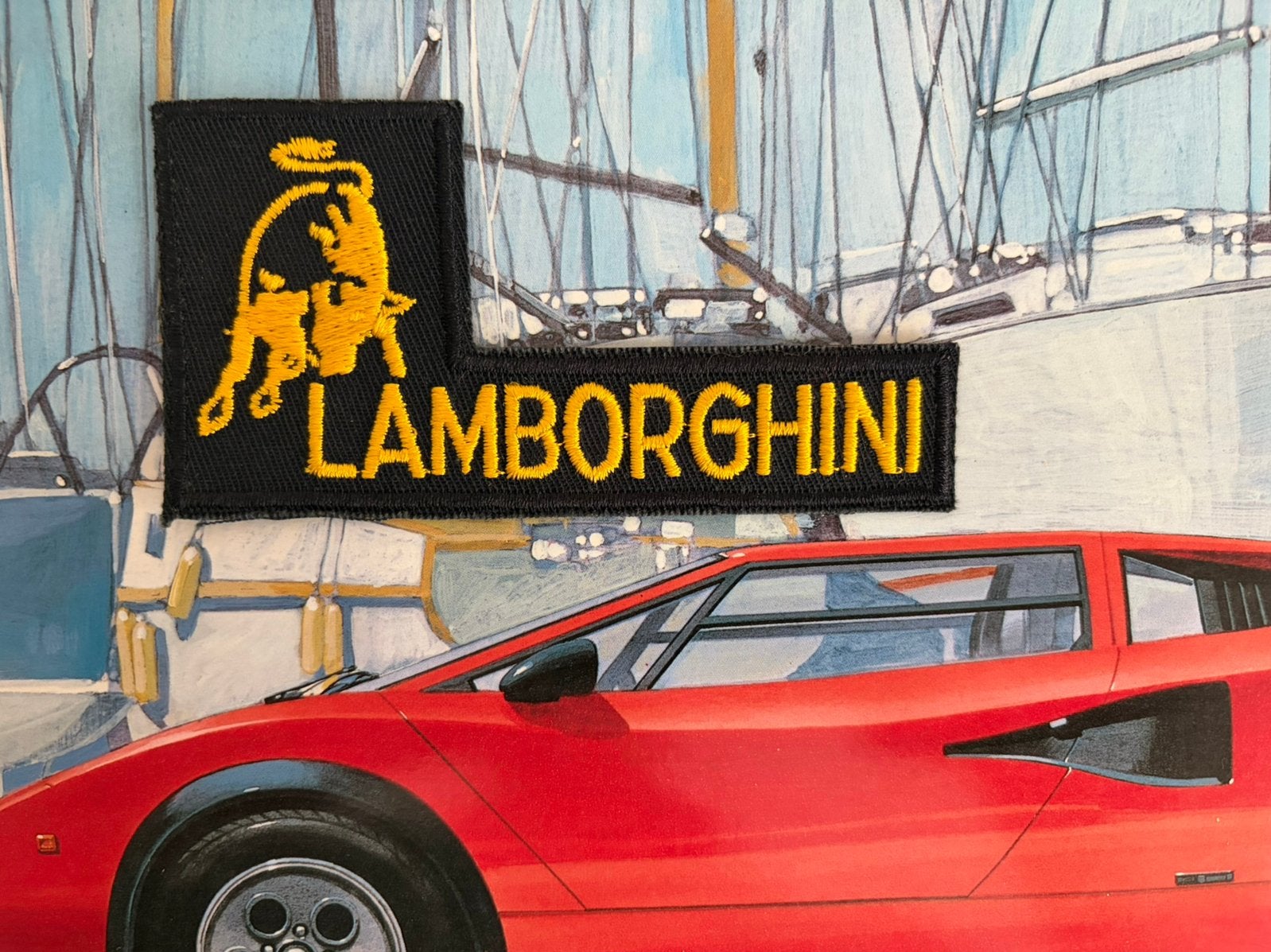 Lamborghini opnaai embleem, Ophalen of Verzenden