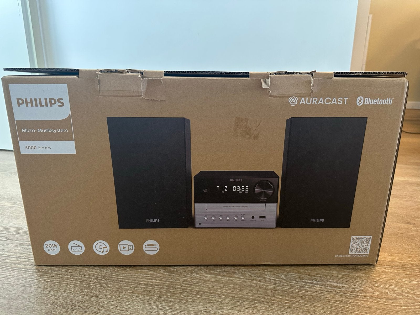 Philips Micro-Muziek Systeem 3000 Serie met Bluetooth, Philips, Ophalen of Verzenden, Zo goed als nieuw, Microset