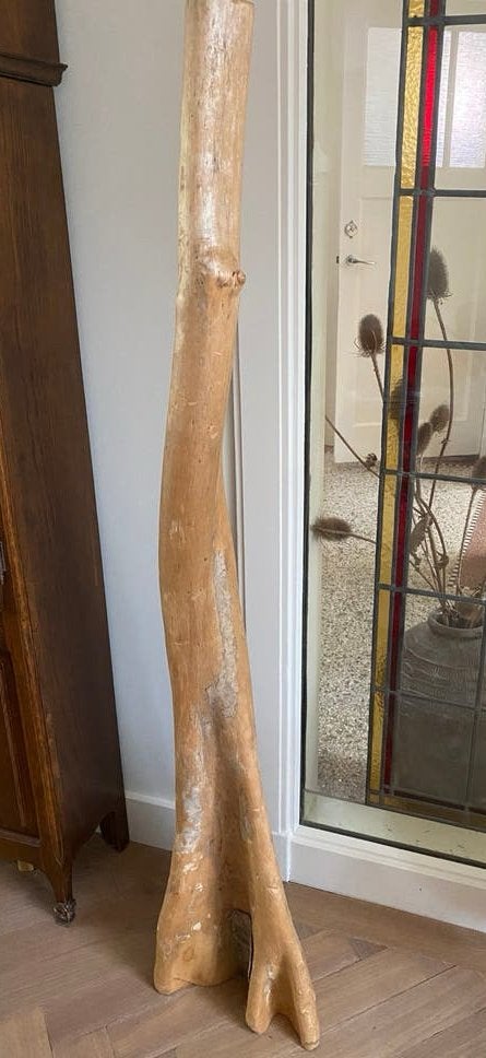 Decoratieve houten stam, Ophalen, Zo goed als nieuw