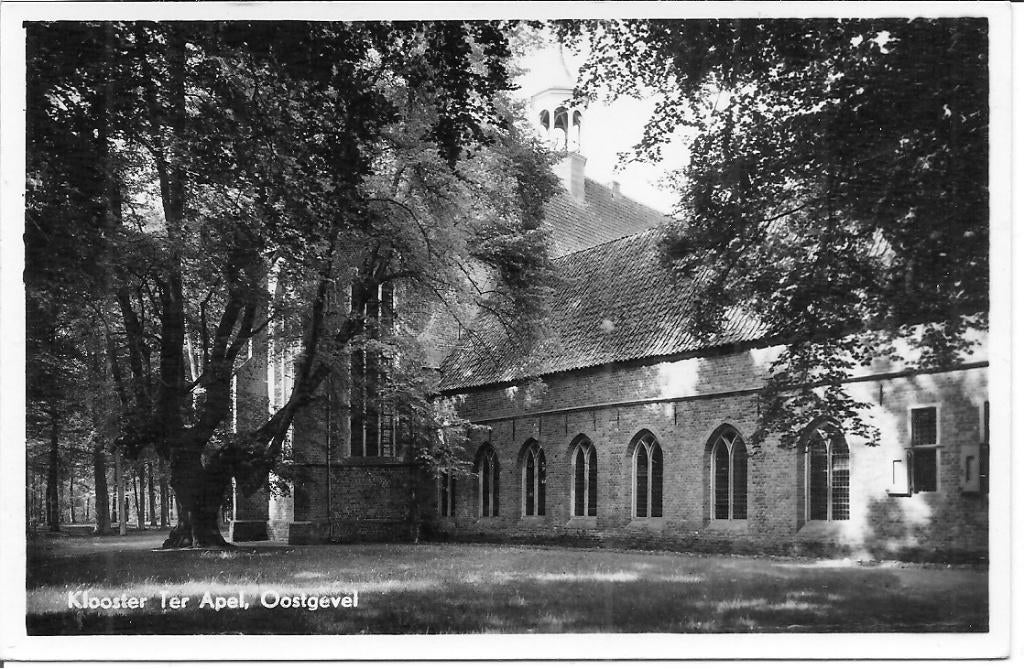 Klooster Ter Apel  Oostgevel, Ophalen of Verzenden, 1940 tot 1960, Ongelopen, Groningen