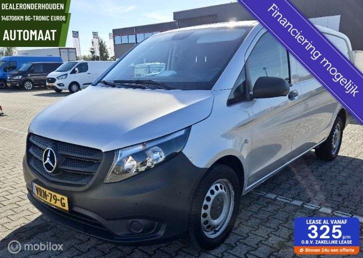 Mercedes Vito 114 CDI Lang L2 Automaat Nav CarPlay camera E6, Automaat, Gebruikt, 4 cilinders, Leder en Stof