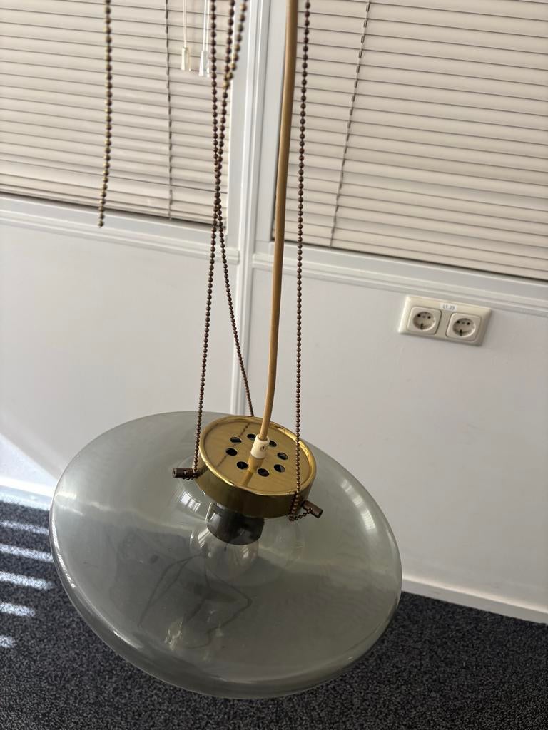Vintage hanglamp jaren 60 High Chapparal Raak Amsterdam, Gebruikt, Raak Amsterdam, Ophalen of Verzenden, Glas