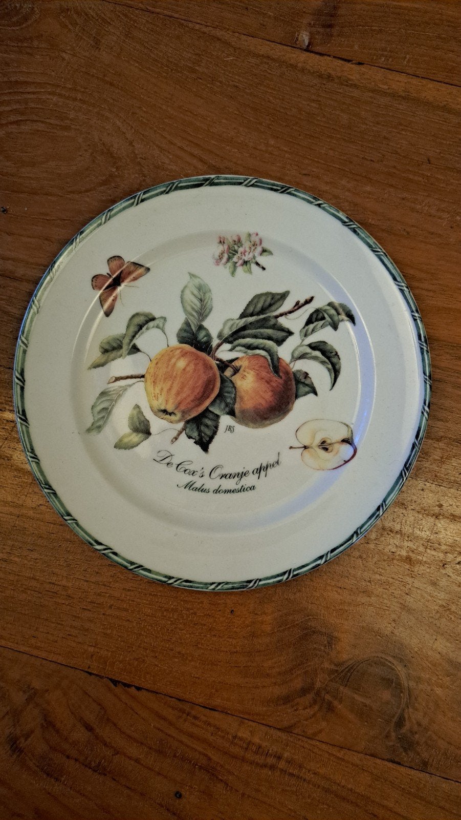 Janneke brinkman bord "De Cox's Oranje Appel" - Botania, Landelijk/Boerenbont, Ophalen of Verzenden, Zo goed als nieuw, Bord(en)