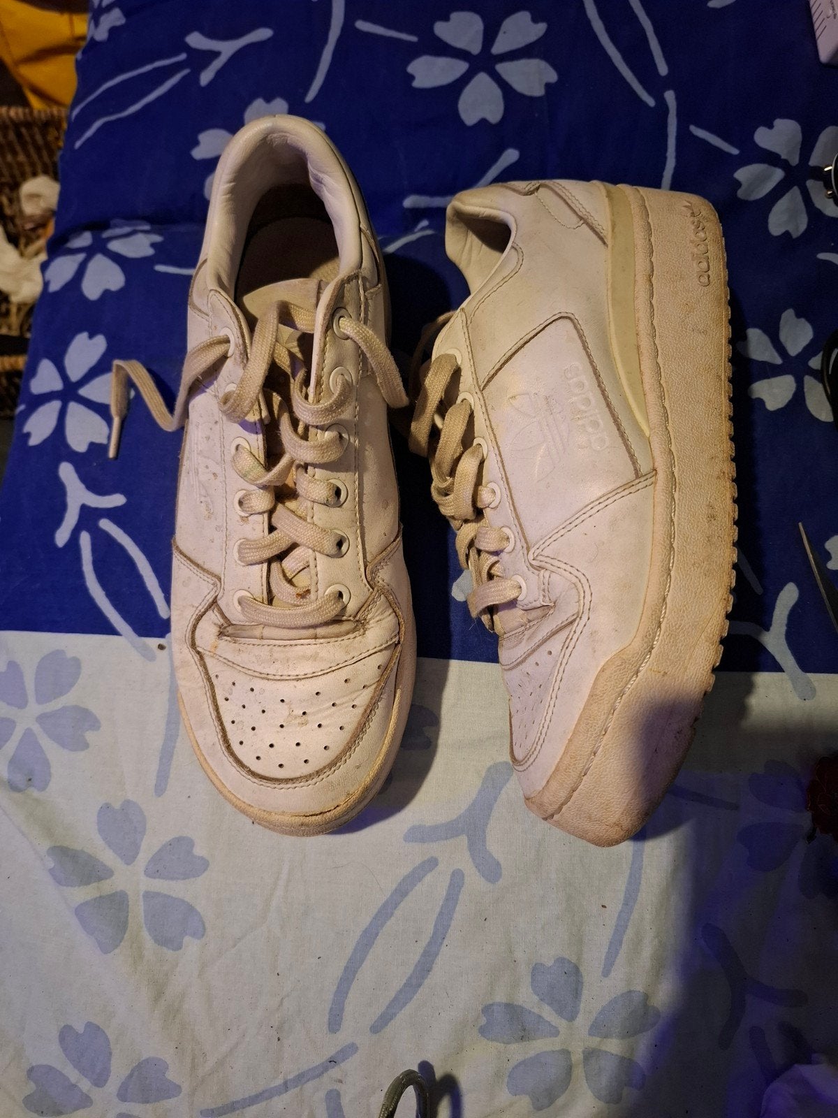 Adidas Forum Low sneakers - Crème wit, Ophalen, Adidas, Beige, Sneakers of Gympen