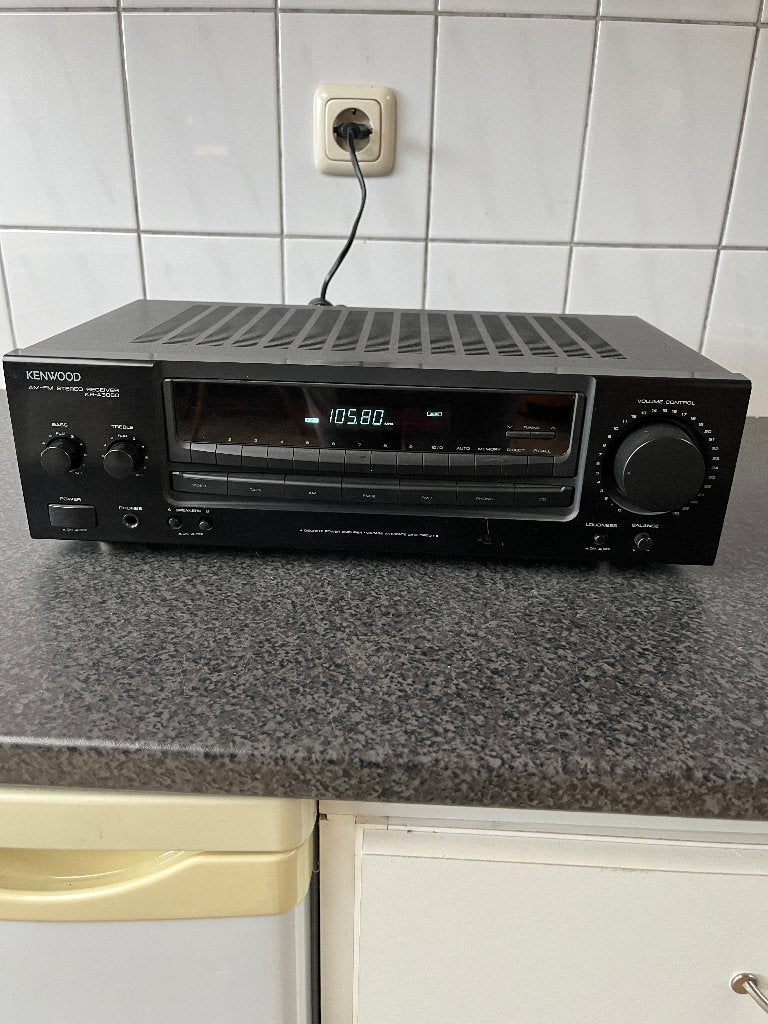 Kenwood KR-A3060 receiver met phono / platenspeler  ingang, Ophalen of Verzenden, Gebruikt