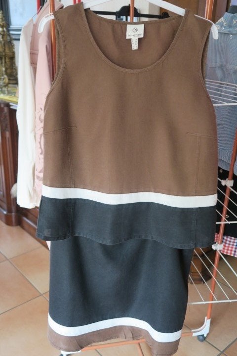 2-delig setje zwart bruin linnen Mayerline mt 44-46, Kleding | Dames, Mayerline, Overige kleuren, Maat 42/44 (L), Nieuw
