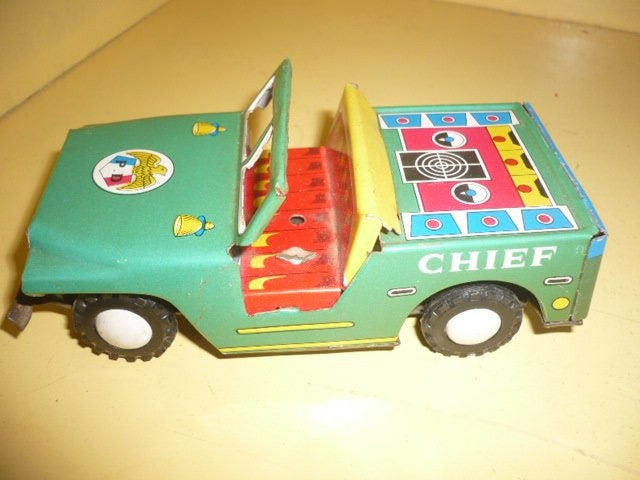 Mie18<> blikken jeep  copy made in japan, Antiek en Kunst, Verzenden