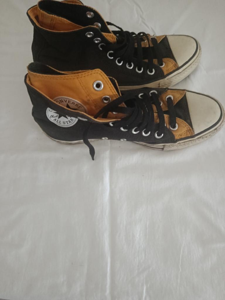 Converse All Star sneakers zwart/geel, maat 39.5, Zwart, Converse, Ophalen of Verzenden, Sneakers of Gympen