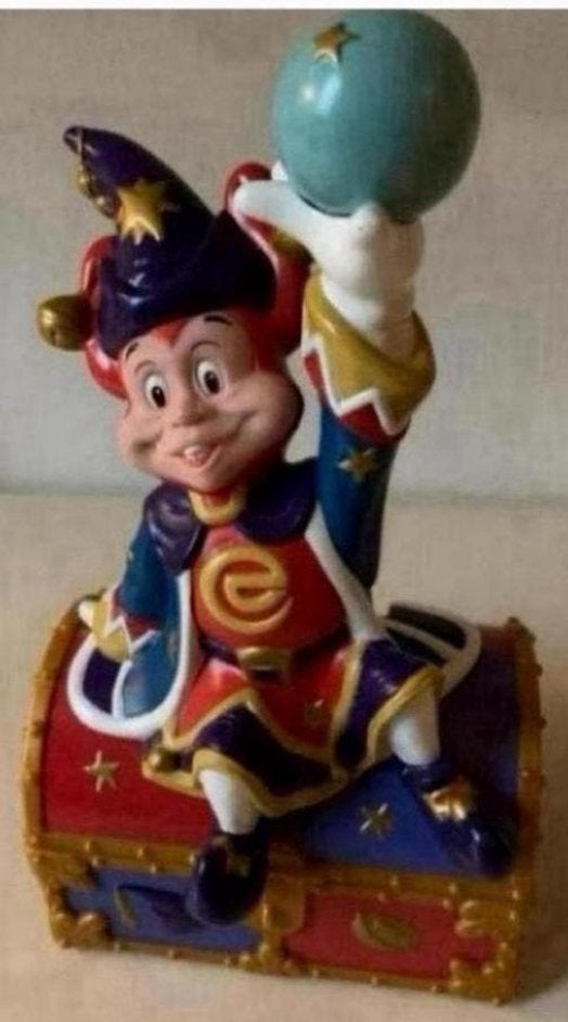 Efteling PARDOES OP SCHATKIST NIEUWSTAAT hoog 21cm Efteling, Ophalen of Verzenden, Zo goed als nieuw, Beeldje of Poppetje