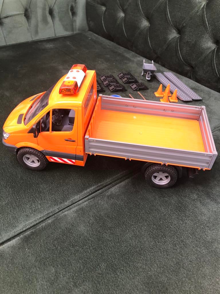 Bruder mercedes sprinter met accessoires, Ophalen of Verzenden, Zo goed als nieuw