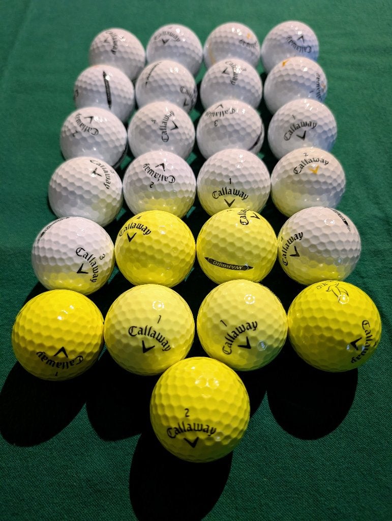 25 Stuks Callaway Warbird Golfballen, Ophalen of Verzenden, Gebruikt, Bal(len), Callaway