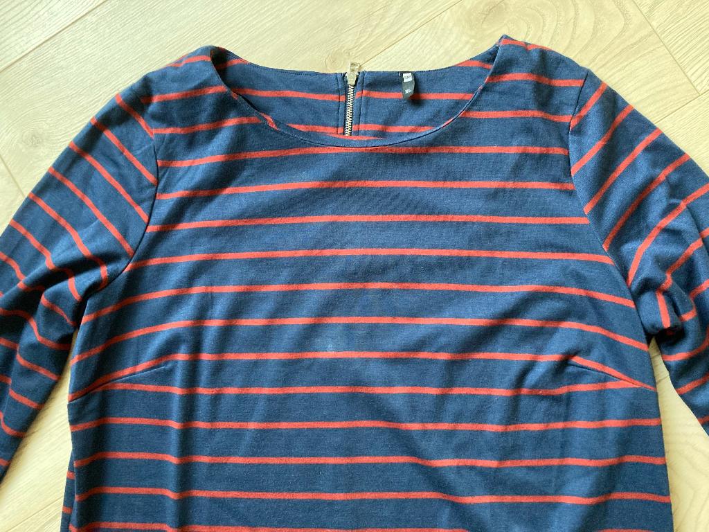 Nieuwe jurk met bretonse streep Hema maat XL, Blauw, Maat 46/48 (XL) of groter, Nieuw, Ophalen of Verzenden