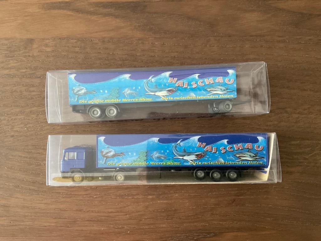 Faller 1024 kermis vrachtwagen en hanger Hai-schau, Ophalen of Verzenden, Zo goed als nieuw, Overige merken