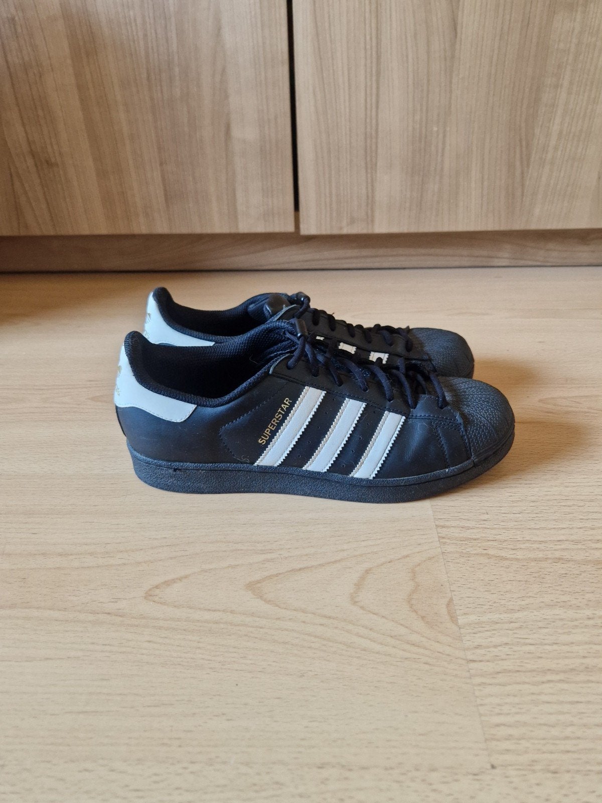Adidas Superstar sneakers zwart - Maat 41,5, Adidas, Zwart, Ophalen of Verzenden, Sneakers of Gympen