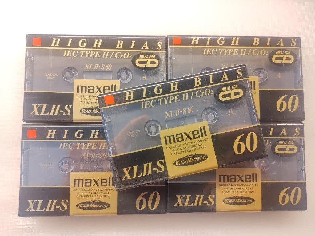 Maxell XLII-S 60 cassettes 5 stuks XLIIS60, Overige genres, Nieuw in verpakking, Onbespeeld, Verzenden