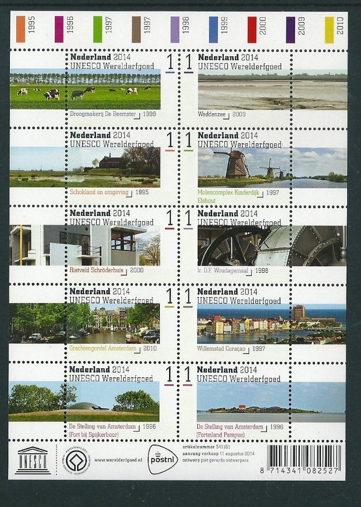 Vel Wereld Erfgoed no V3209 postfris, Ophalen of Verzenden, Postfris