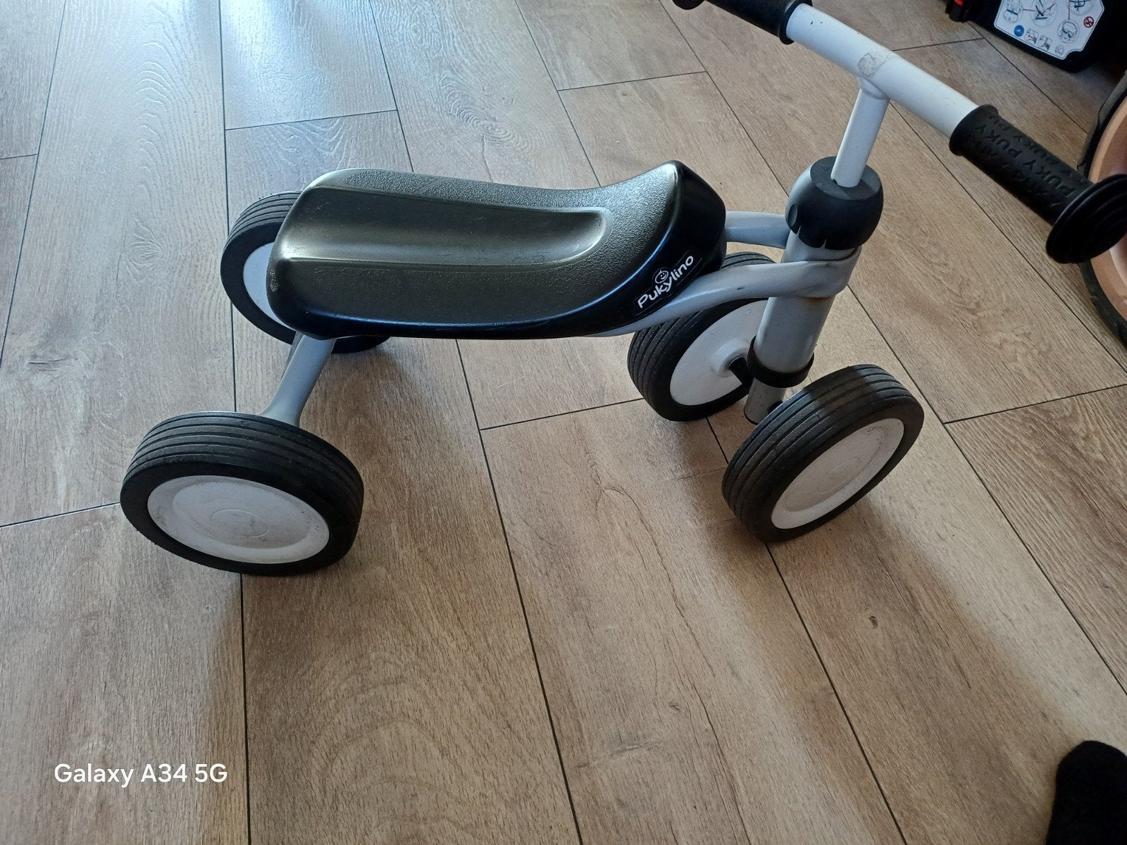 Puky Pukylino loopfiets grijs - Ideaal voor de kleintjes!, Ophalen of Verzenden, Gebruikt, Loopfiets