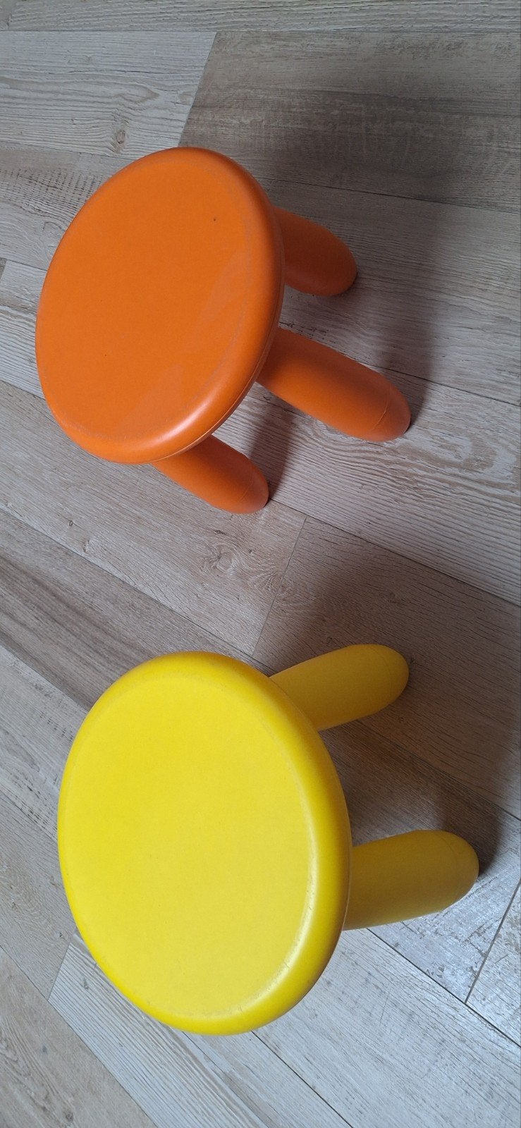 IKEA Mammut Kinderkrukjes - Oranje en Geel, Ophalen of Verzenden