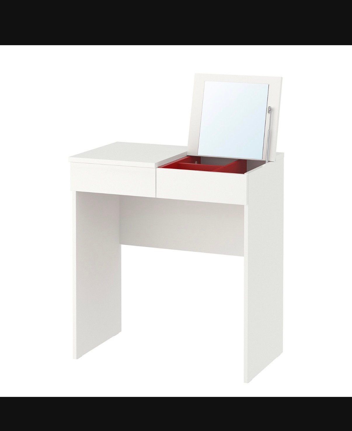Toilettafel wit, Ophalen, 50 tot 100 cm, Zo goed als nieuw, Minder dan 100 cm